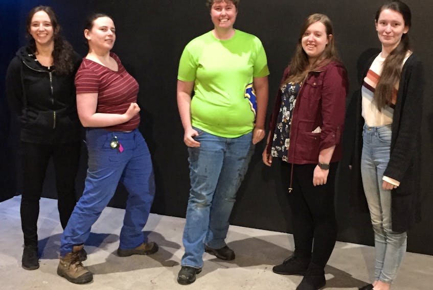 The interns at Watermark Theatre for 2018 are, from left, Madeleine Socha, Rachel Leibovitz, Sarah Jewell, Gillian Gallivan and Rachel Farmer. - Submitted photo
