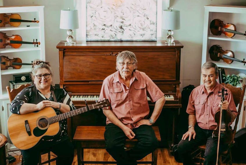 Louise Chaisson-MacKinnon, left, Kevin Chaisson and Rannie MacLellan will start their summer ceilidh series at Stanley Bridge Hall on June 24. The show runs every Monday.