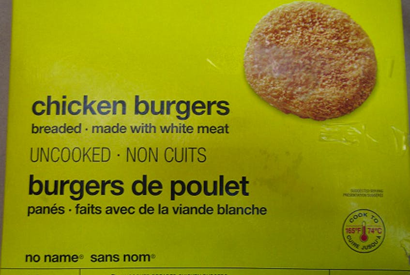 Loblaw Companies Limited is recalling certain “No Name” brand frozen chicken burgers following a Canada Food Inspection Agency investigation into a salmonella outbreak that has affected eight provinces.