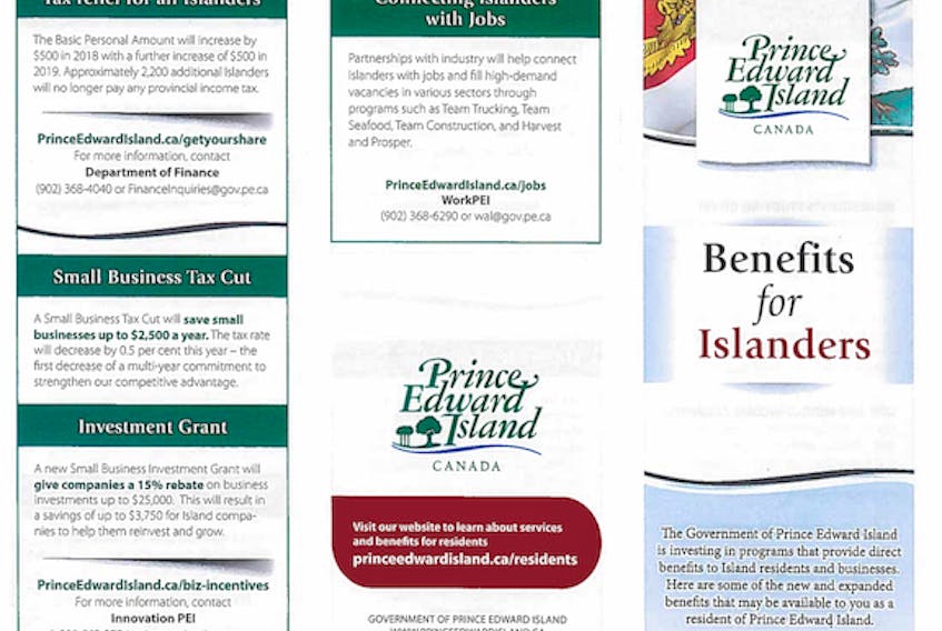 When property owners got their tax bills this year, they included a brochure that an Opposition MLA is calling political propaganda.