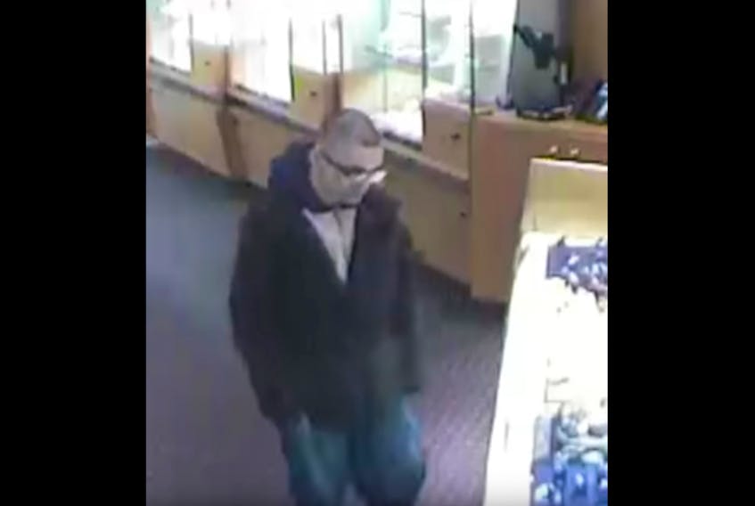 This screengrab of a video released by Charlottetown Police Services shows a man police are hoping to identify in connection with an alleged theft.