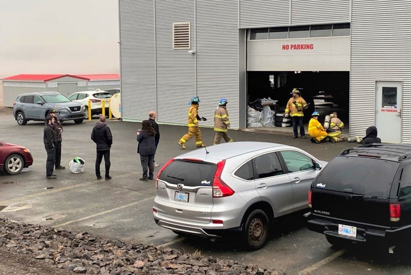 Onslow Belmont Fire Brigade members responded to a strange odor at the Truro Nissan dealership early this morning.