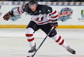 Cale Makar was named an all-star at the 2015 and 2016 World Junior A Challenge tournaments as a member of Canada West. Last June, Makar went to the Colorado Avalanche with the fourth-overall pick in the 2017 NHL Entry Draft. HOCKEY CANADA PHOTO