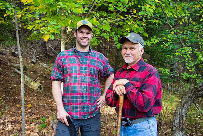 Matt Miller, left, and his father Tom have worked in the forestry industry for a long time. Recently, he’s noticed a public desire for change in Eastern Canada’s forests. Now, to help inform others on the possibilities of change, Miller is holding a presentation on ‘Engaging Nova Scotia’s small, private wood lot owners in the fight against climate change.’