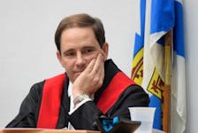 Provincial court Judge Alain Bégin during his robing ceremony in Truro last November.