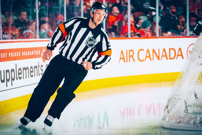 Truro's Jon McIsaac is in hos second full-time season as an NHL referee.