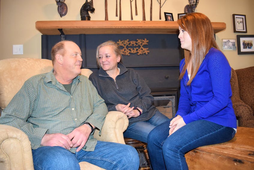 Stephen Saunders, seen here with his partner Tami-Lynn White and daughter Hailey MacDonald, has a rare form of cancer that requires him to travel to Boston for treatment. While the provincial government is covering the nearly $900,000 costs of the treatment, his family is working to raise additional funding for travel and accommodations he will require while staying in the U.S. for several months. A GoFundMe page - Send Stephen to Boston For CAR-T - has been set up in his name to help with those expenses.