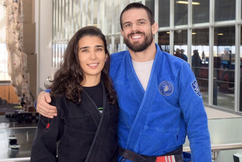 Jake MacKenzie and his wife Melissa are taking a breather from their busy competition schedule to visit family and relax in his hometown of Truro before heading back to Brazil to compete in the Rio International Open in April.