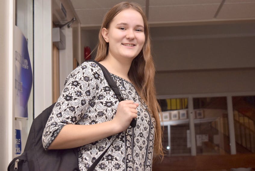 Violette Drouin, a Grade 12 student at l'école acadienne de Truro, has always pushed to help her school and community by holding charity events and clothing drives through her school’s humanitarian club, which she cofounded. Now, She’s one of 88 finalists competing for the $100,000 Loran Scholarship.