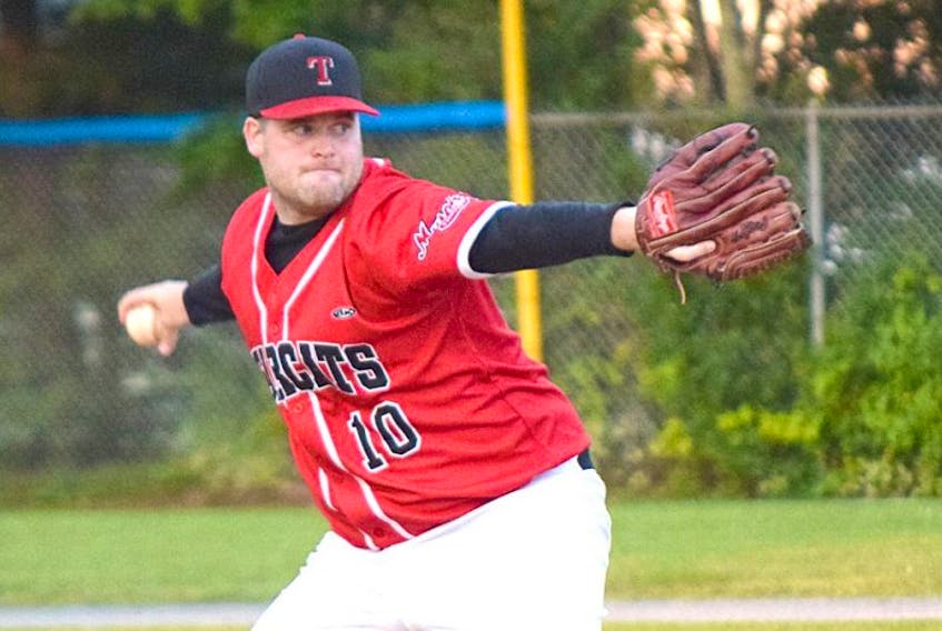 Right-hander Jason Smith picked up the win on the mound Friday as the Bearcats defeated NSSBL-leading Sydney Sooners.