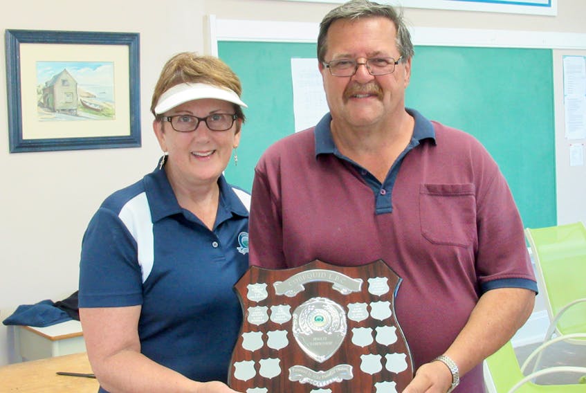 Karen Hennigar and Dave Mitchell captured top honours at the Cobequid Lawn Bowls Club championship.