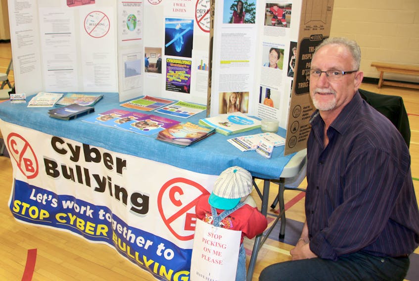 Guy Hebert did a project on cyberbullying for the NSCC Learning Café. He returned to school at the age of 50, and after graduation he hopes to do presentations on bullying.