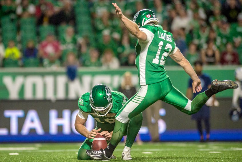 Truro's Brett Lauther has enjoyed great success this season with the Saskatchewan Roughriders.