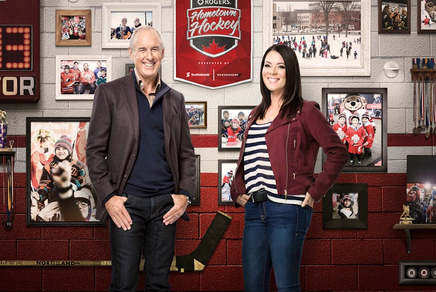 Ron MacLean and Tara Slone are co-hosts for Rogers Hometown Hockey.