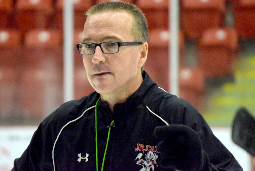 Shawn Evans, coach of the Colchester Cyclones atom A hockey team, was the recent recipient of a Hockey Nova Scotia Coaches Award.