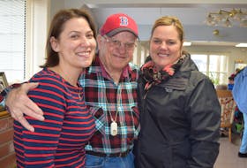 Jennifer Ives, at left, an activity assistant at the VON’s Adult Day Program in Truro has become a special friend to client Graham Loughead of Lower Truro, seen with his daughter Christa Giddens.
HARRY SULLIVAN – TRURO DAILY NEWS