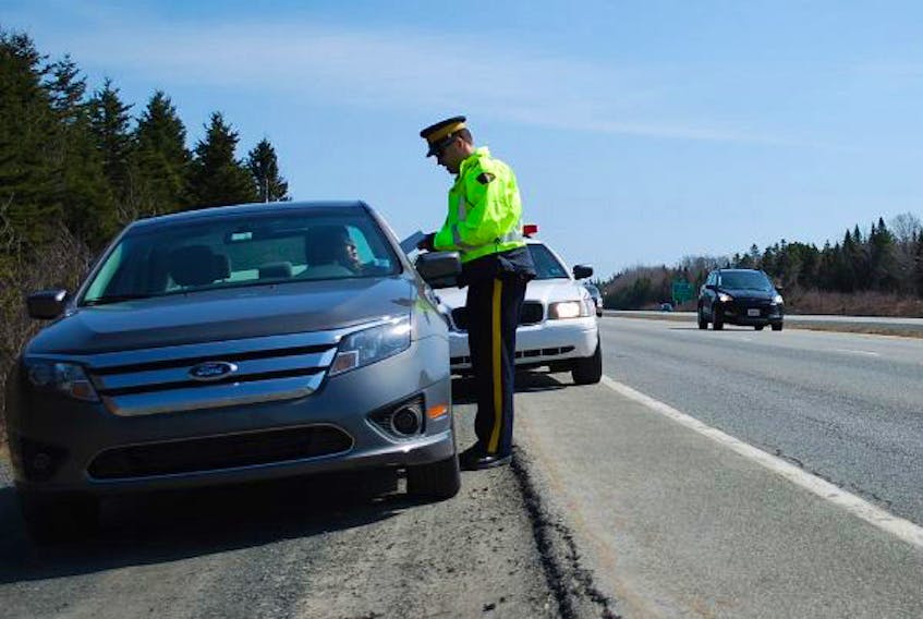 RCMP are urging people to slow down and move over when approaching a vehicle with its emergency lights flashing.