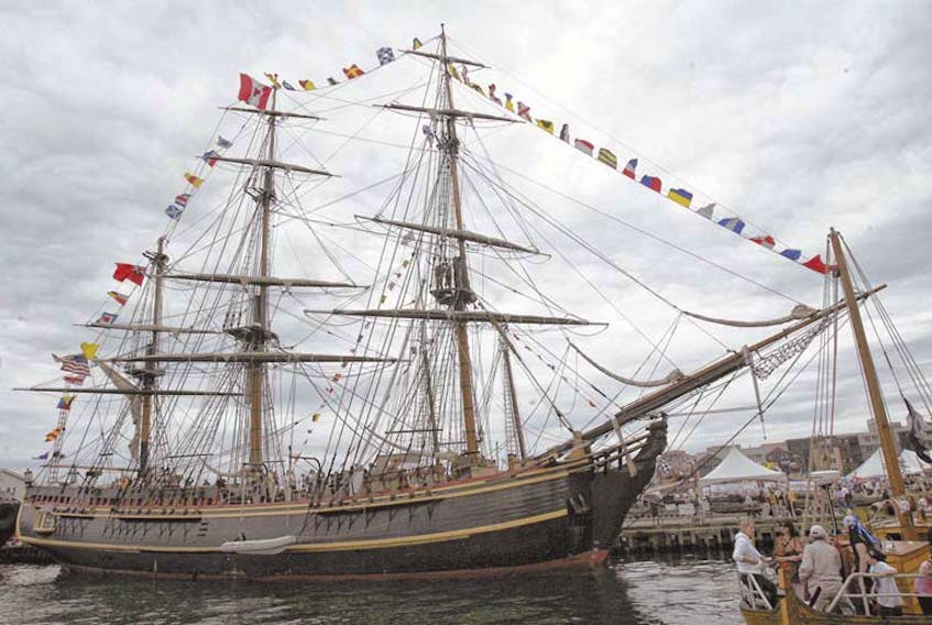 The tall ship Bounty on the Halifax waterfront on July 17, 2009. (TED PRITCHARD / File)