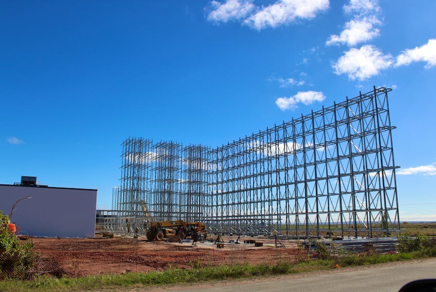 Terra Beata Farms is constructing a freezer facility in Sackville's industrial park, next to the former Burnbrae egg processing plant.
