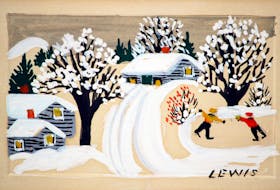 The Skaters and Walking to Church, two cards painted by beloved Nova Scotia artist Maud Lewis, are to be auctioned off, with all proceeds going to a group working to protect wildlife from the Australian wildfires.