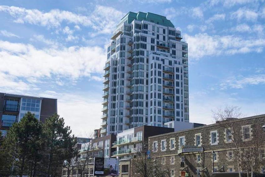 Killam Apartment REIT's 612-unit apartment tower, The Alexander, at 5121 Bishop St. in downtown Halifax, contributed positively to growth in funds from operations in 2019, Killam reported in its year-end financials released on Wednesday. FILE/The Chronicle Herald