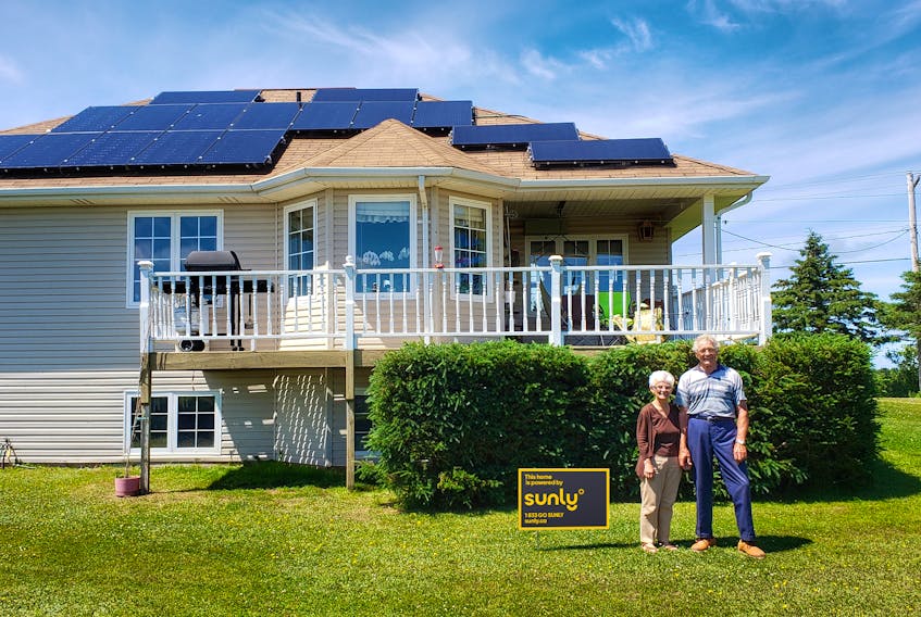 Audrey & Theo, Sunly Energy customers from Hunter River, Prince Edward Island. - Photo Contributed.