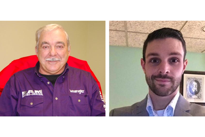 The candidates vying to be mayor of Tignish in the Nov. 5 municipal election are incumbent Allan McInnis, left, and vice-chair of Tignish Initiatives, Dryden Buote.
