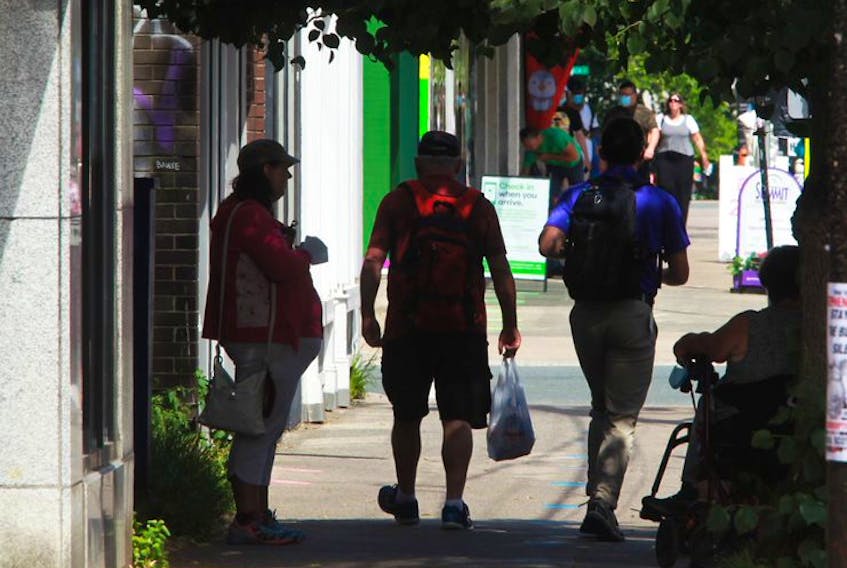 A stretch of Spring Garden Road in Halifax was the site of a racially charged assault on July 21, 2020, a witness says.