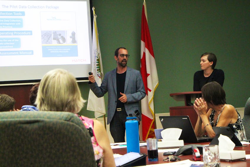 Matt Delorme from Hatch and Jennifer Duncan from the province’s Municipal Affairs department, gave a presentation to Antigonish Town Council, Sept. 17, on the Asset Management Pilot Program.