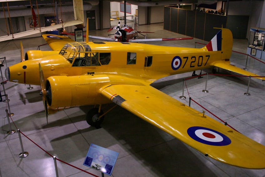 This Anson MKII is located at the National Museum of the Royal Canadian Air Force in Trenton, Ont. Some 400 of these aircraft were manufactured in Amherst during the Second World War and used at training centres around the province and across Canada as part of the British Commonwealth Air Training Plan. Atlantic Canada Aviation Museum photo