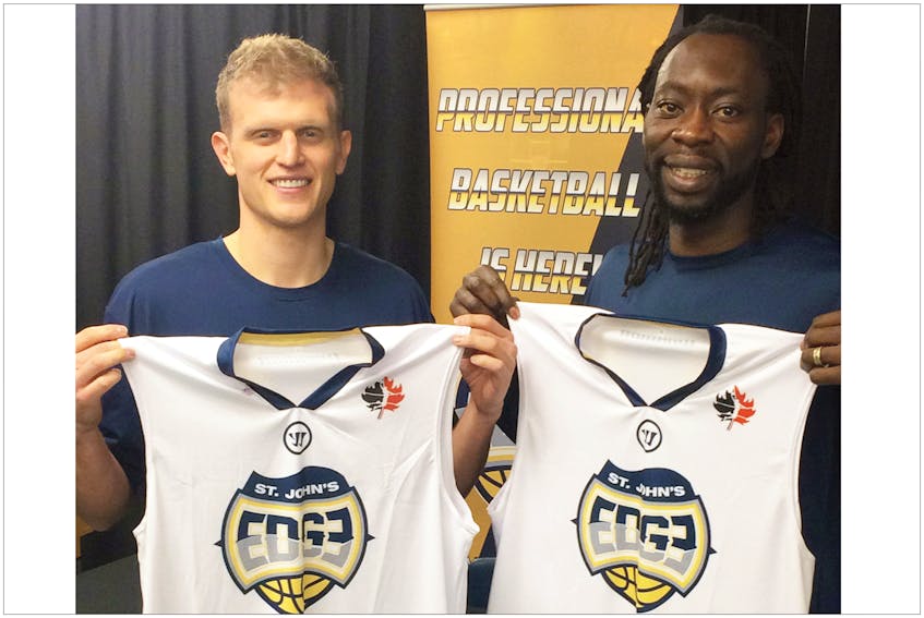 Tyler Haws (left) and Ransford Brempong are the newest members of the St. John’s Edge
