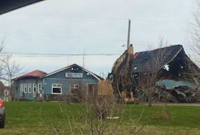 This photo of what remains of the Bluefin Restaurant in Souris was taken by Souris resident Keith Roche who calls it “a devastating loss” for the community.