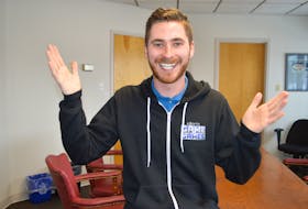 Cody Kennedy, 26, of Louisbourg, celebrates being on an upcoming episode of the Season 3 of the Ellen DeGeneres show ‘Game of Games,’ which premiered Jan. 7. Kennedy, who described the experience as ‘a dream come true,’  said the show will be informing him of the date his episode will air, two weeks prior. Sharon Montgomery-Dupe/Cape Breton Post