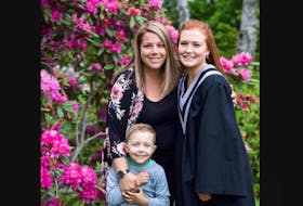 Meaghan Marsters of Kentville with her children, Madyson and Kamden.