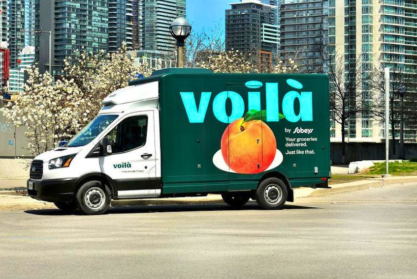 Voilà by Sobeys is promising to help Canadians stay one step ahead of their busy lives with home delivery. The initiative is underscored by a new tag line “Your groceries delivered. Just like that.”