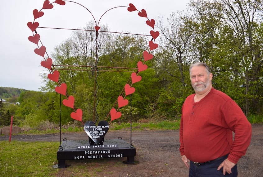 Salmon River welder and fabricator Wayne Smith is hoping he can find a proper home for the Broken Heart memorial he created to honour Nova Scotia's recent shooting victims.