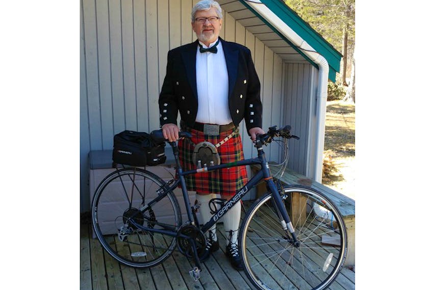 Ian MacLean will be biking through Pictou to raise awareness about The Duart Appeal.