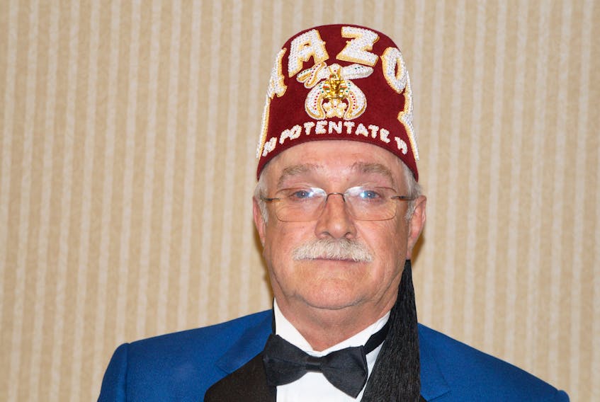 Robert Barrett of Gillams was named the new Illustrious Potentate of the Mazol Shriners of Newfoundland and Labrador last weekend. - Gary Higgins photo