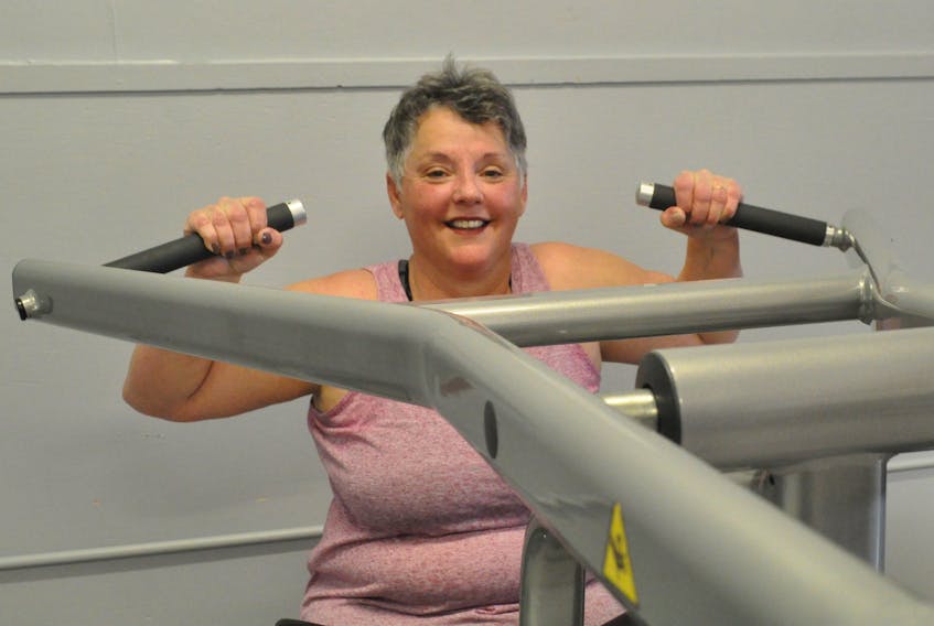 Carol Anne McKay of Stephenville Crossing is vowing to lose weight this year after getting accustomed to working out regularly at the Bay St. George YMCA in Stephenville.
