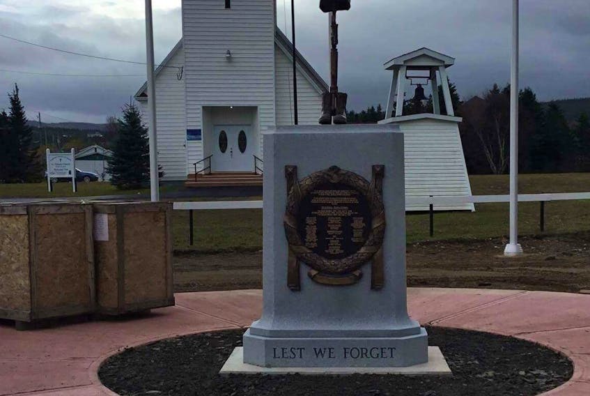 Cox’s Cove war memorial a tribute to all who have served