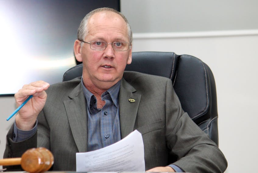 Coun. Mark Felix is seen during discussion at Thursday’s regular Stephenville town council meeting.