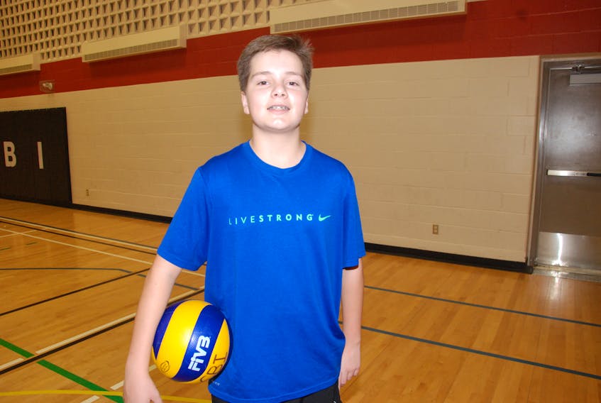 Logan Pittman loves being on the volleyball court. He is a member of the Corner Brook Intermediate Grade 9 boys basketball team chasing a third-straight banner this weekend at VolleyCentral in Grand Falls-Windsor.