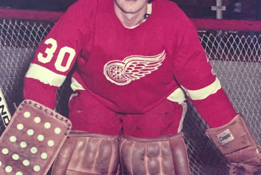 Corner Brook native Doug Grant is shown here in his Detroit Red Wings gear.
