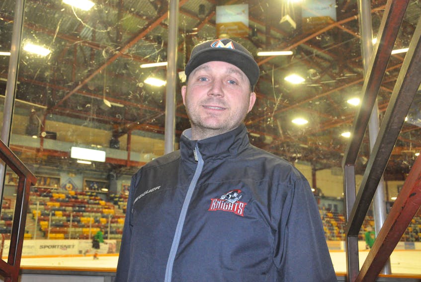 Jamie Brake is shown recently in a familiar location — a hockey rink, specifically the Corner Brook Civic Centre in this case.