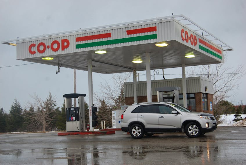 A robbery was reported at Indian Head Co-op Gas Bar, seen here, on Wednesday night.