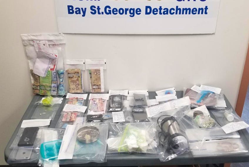 Above are drugs, drug paraphernalia and cash allegedly seized at a home in Stephenville during a drug operation called Project Bruin that took place last week.