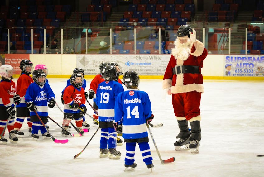 A special visitor showed up at the Hodder Memorial Complex in Deer Lake over the weekend.