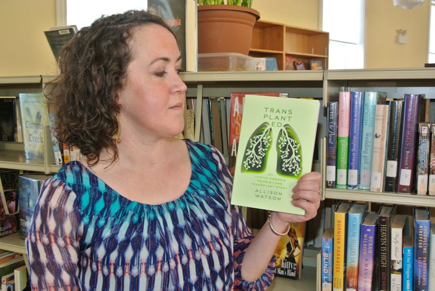 Allison Watson, who works part-time at the Miner’s Memorial Library in Springhill, has authored a book detailing her life with Cystic Fibrosis and her double lung transplant in 2014.