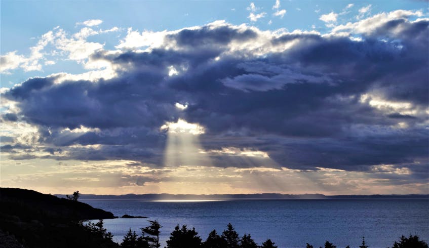Earlier this month, Jerome Canning spotted sunbeams over New Perlican, N.L. He says the wonderment he first felt as a child at seeing sunbeams has never changed.