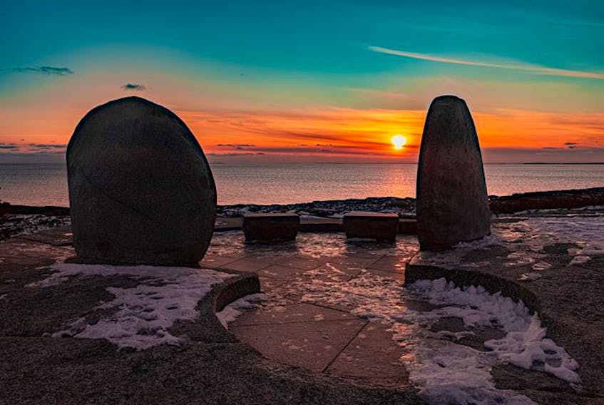 This stunning solstice sunset was taken by Barry Burgess at the site of the Swiss Air Memorial near Peggy’s Cove, Nova Scotia.